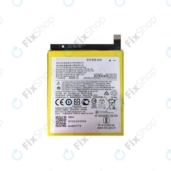 Bateria do Motorola One (P30 Play) XT1941, G7 Play XT1952, JE40, 3000mAh