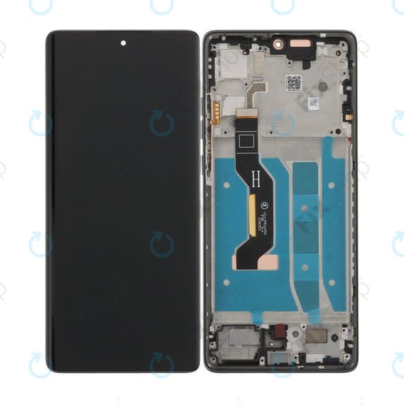Wyświetlacz OLED do Motorola Moto G85 5G XT2427-3, Ekran dotykowy z ramką, Urban Grey