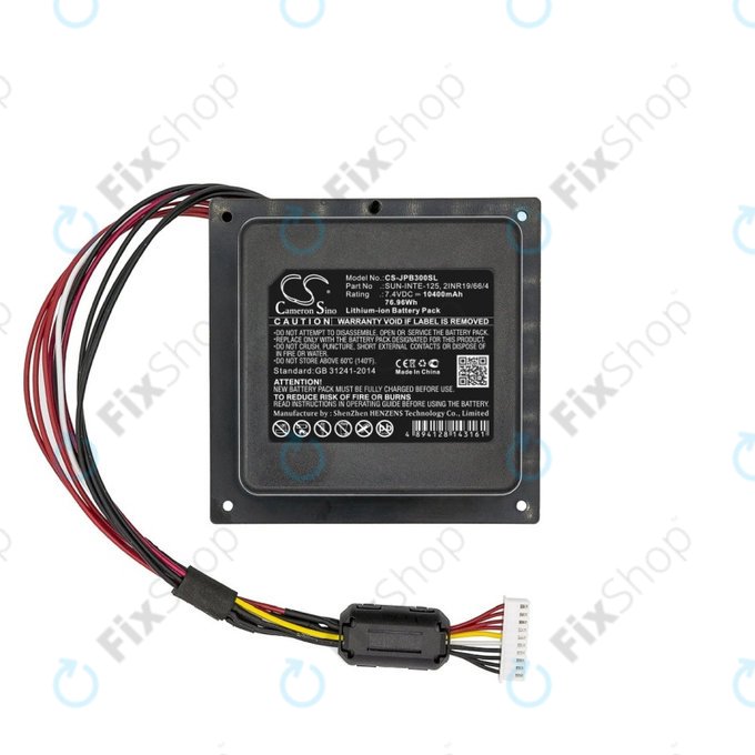 Bateria do JBL PartyBox 300, 10400mAh, Li-Ion, 7.4V, SUN-INTE-125, HQ