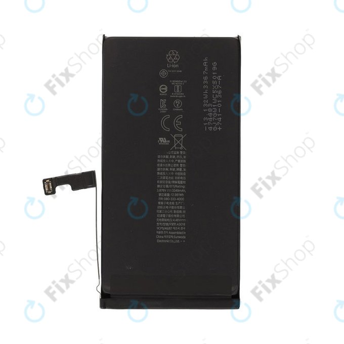 Bateria dla iPhone 15, 3349mAh, A3018, Service Pack