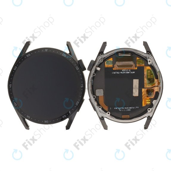 Wyświetlacz do Huawei Watch GT 3 46mm JPT-B19, Ekran dotykowy i ramka, Black