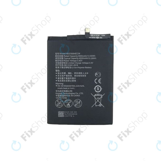 Bateria do Huawei Honor 8 Pro DUK-L09, HB376994ECW, 4000mAh
