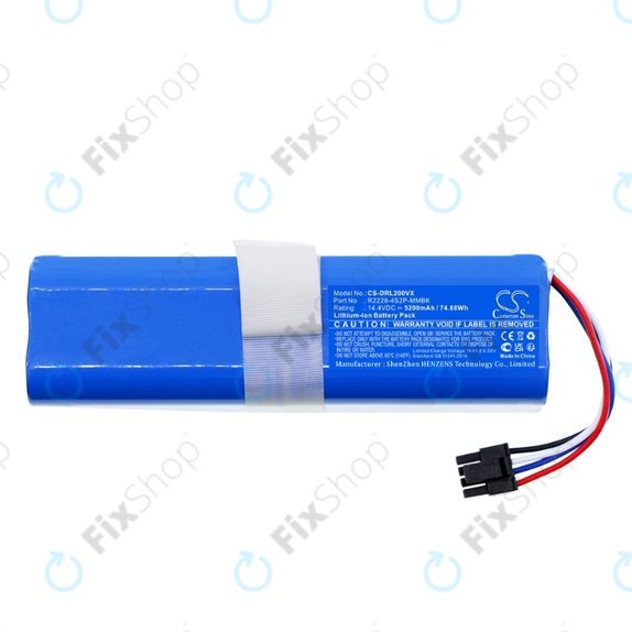 Bateria do Xiaomi Dreame Bot L10s Ultra Gen2, P2150-4S2P-KLYEV 14.4V, Li-Ion, 5200mAh, HQ