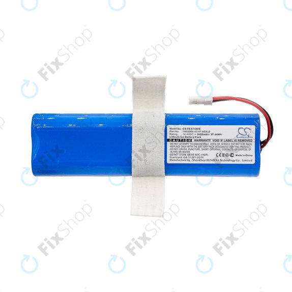 Bateria do Zaco V3, V40, V5s Pro, V5x, Silvercrest SSWR A1, SSWR B1, SSR 3000 A1, 18650B4-4S1P-AGX-2, Li-Ion, 14,4V 2600mAh, HQ