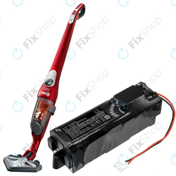Bateria do Rowenta Air Force Extreme RH-seria, Tefal TY-seria, RS-RH5273, MISRH5273-01, Li-Ion, 18,5V 2600mAh, HQ