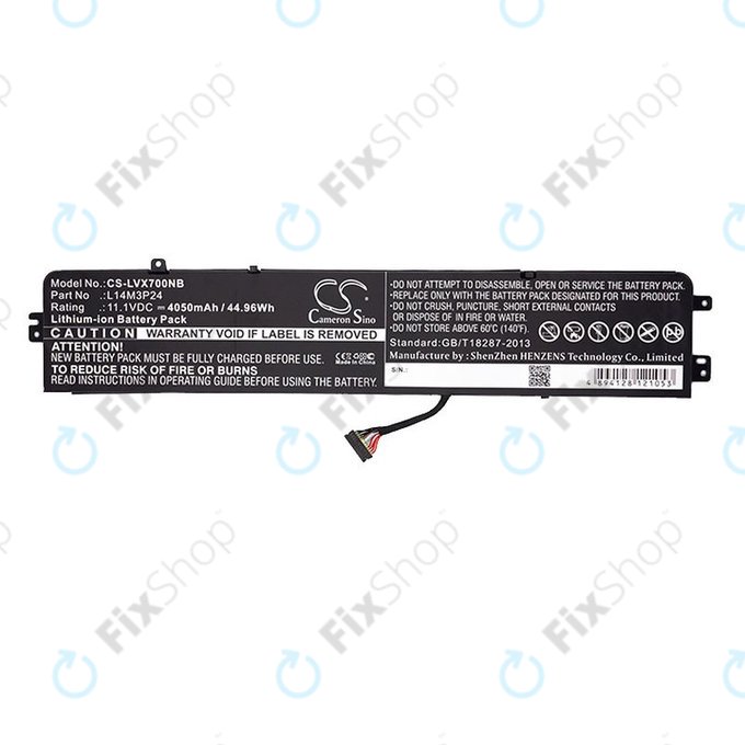 Bateria do Lenovo Ideapad 700, Legion Y520, R720, 4050mAh, Li-Ion, 11.1V, L14M3P24, HQ