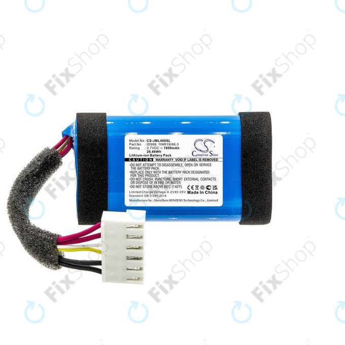 Bateria do JBL Charge 4, ID998, 1INR19/66-3, 7800mAh, HQ
