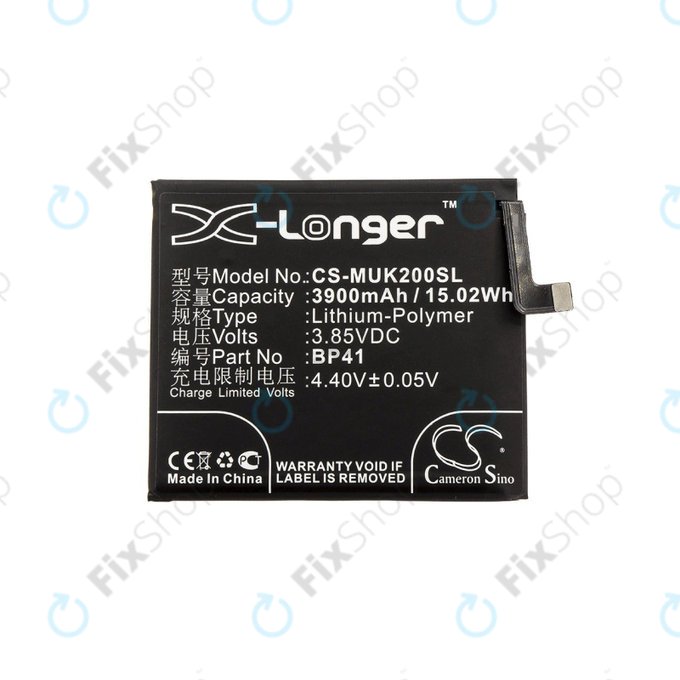 Bateria dla Xiaomi Mi 9T, Redmi K20, 3900mAh, Li-Pol, 3.85 V, BP41, HQ