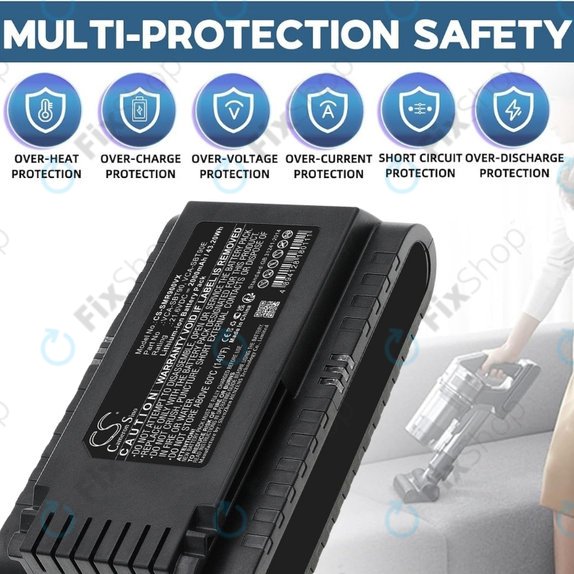 Bateria do Samsung Jet 75, 75 Multi, 75 Premium, VS70, 90, VS9000, VCA-SBT90, VCA-SBT90E, DJ96-00221A, Li-Ion, 21,6V 2000mAh, HQ