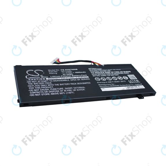 Bateria do Acer Aspire Vn7, V15 Nitro, Spin 3, 4600mAh, Li-Pol, 11.4V, AC14A8L, HQ