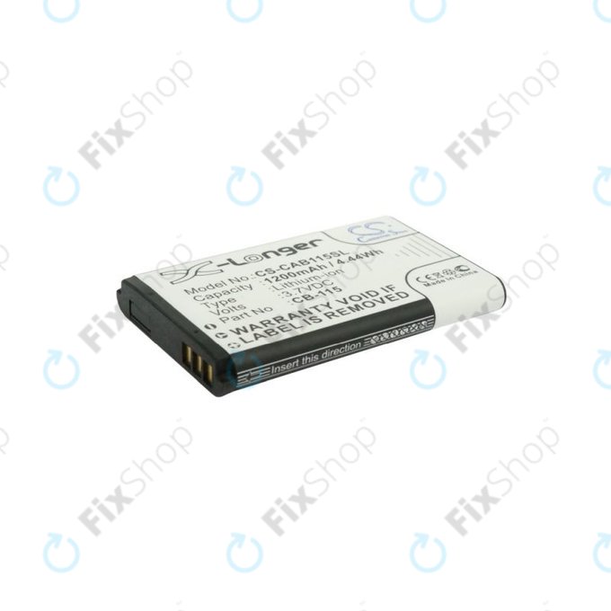 Bateria do CAT B100, 1200mAh, Li-Ion, 3.7V, CB-115, HQ