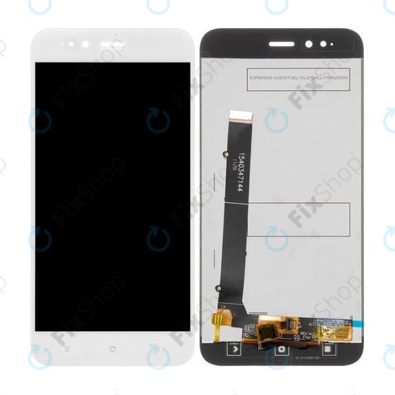 Wyświetlacz do Xiaomi Mi A1 (Mi 5X), Ekran dotykowy bez ramki, Bialy, White, TFT