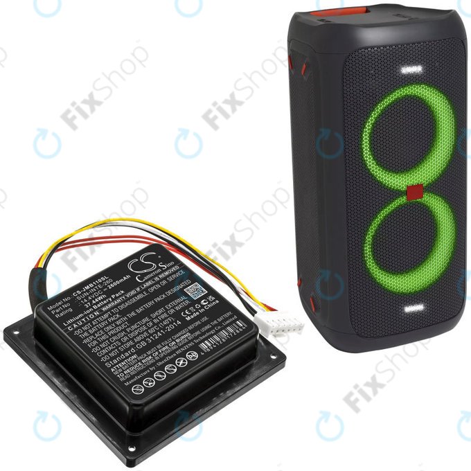 Bateria do JBL Party Box 100, 2600mAh, Li-Ion, 14.4V, SUN-INTE-260, HQ