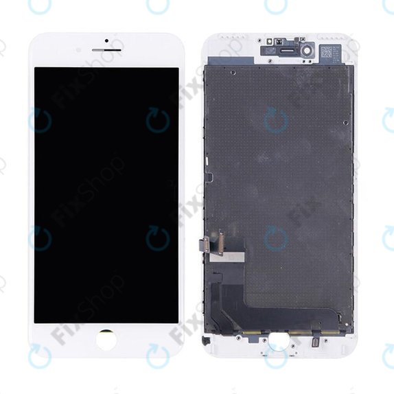 Wyświetlacz dla iPhone 7 Plus, White, Ekran dotykowy z ramką