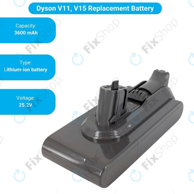 Bateria do Dyson V11, SV15, SV18, 970938-01, Li-Ion, 25,2V 3600mAh