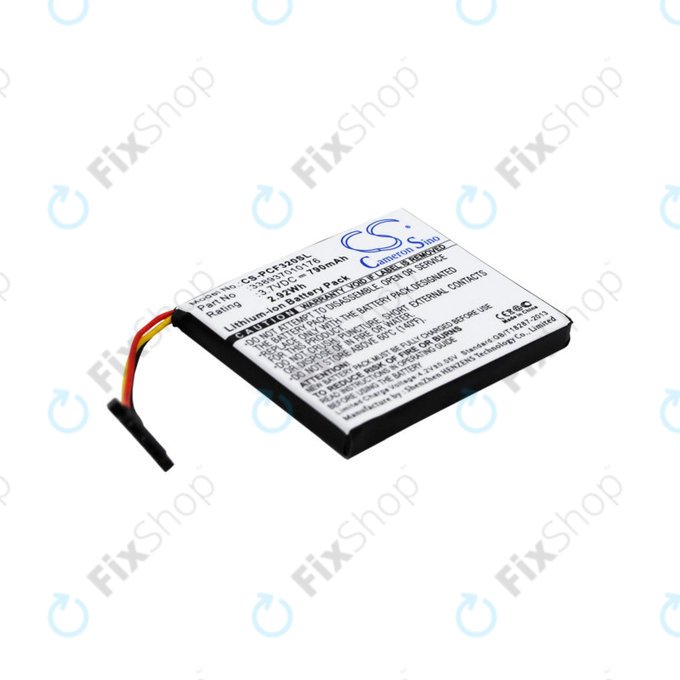 Bateria do Pioneer AVIC-F320BT, 790mAh, Li-Ion, 3.7V, 338937010176, HQ