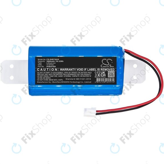 Bateria do Shark Clean RV2600WA, RV2600WD, RV2600WS, RVBAT850, Li-Ion, 14,8V 3400mAh, HQ
