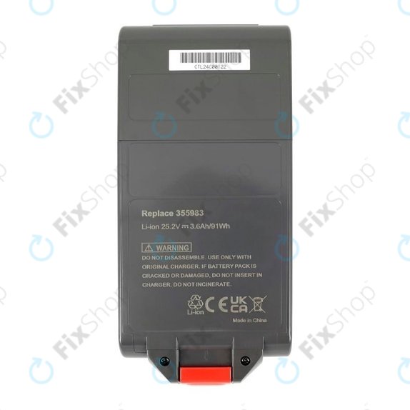 Bateria do Dyson V11, SV15, SV18, 970938-01, Li-Ion, 25,2V 3600mAh