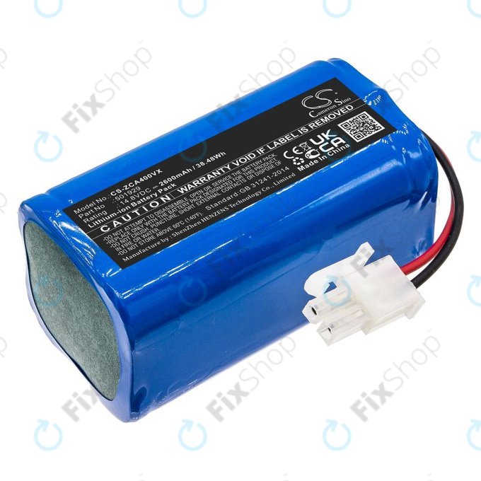 Bateria do Concept VR2000, Zaco A4s, A6, A8s, A9s, 2600mAh, Li-Ion, 14.8V, 501929, HQ