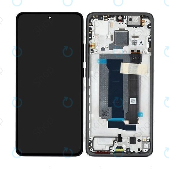 Wyświetlacz do Xiaomi Poco X7 Pro 2412DPC0AG, Ekran dotykowy z ramką, Czarny, Black, 56000300O1000, Genuine Service Pack