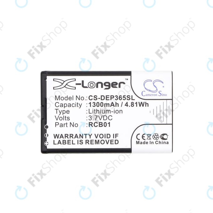 Bateria do Doro Primo 365, 1300mAh, Li-Ion, 3.7V, RCB01, HQ