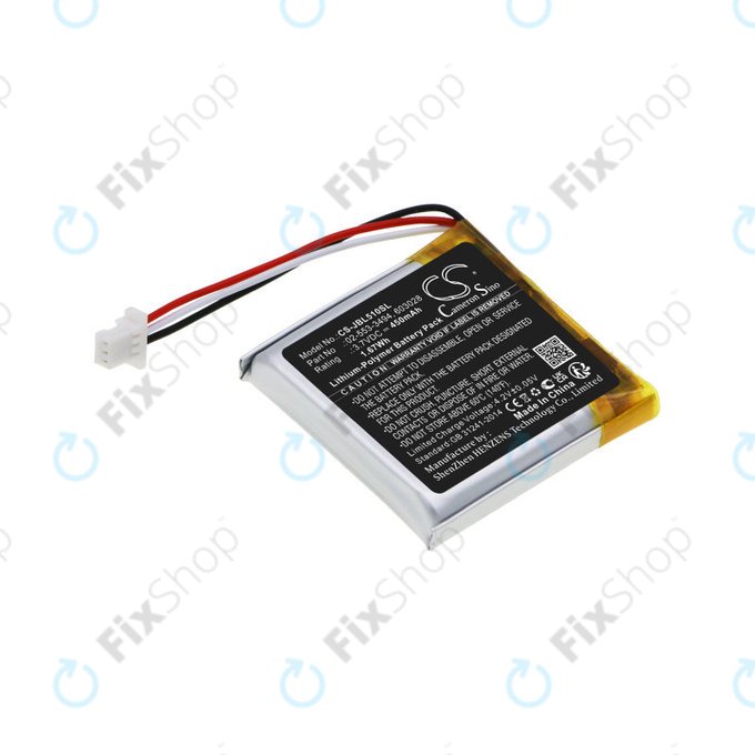 Bateria do JBL Tune 510BT, 450mAh, Li-Pol, 3.7V, 02-553-3494, HQ
