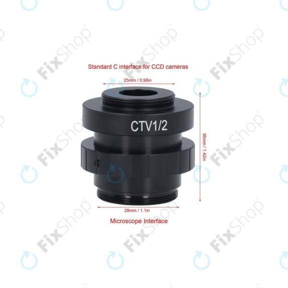 Adapter CTV 1/2" C-Mount do mikroskopu