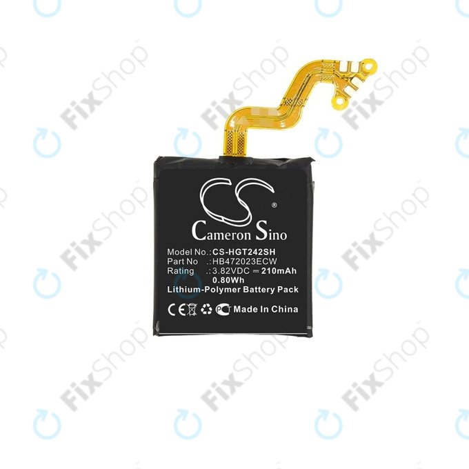 Bateria dla Huawei Watch GT2 Diana-B19 42mm, 210mAh, Li-Pol, 3.82 V, HB472023ECW, HQ