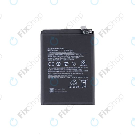 Bateria do Xiaomi Poco M4 Pro 5G 21091116AG, BN5C 5000mAh, MZB0BGVIN, 460200008V1Y Genuine Service Pack
