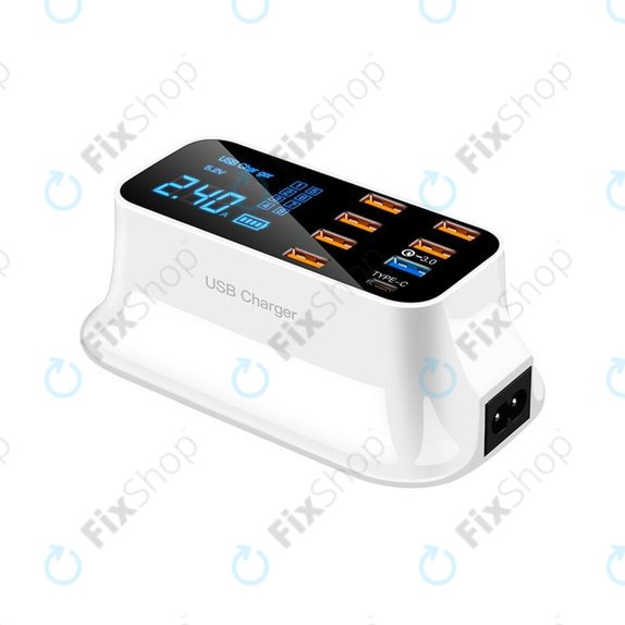 Stacja ladujaca USB z USB 3.0 & USB-C, Asometech Model E