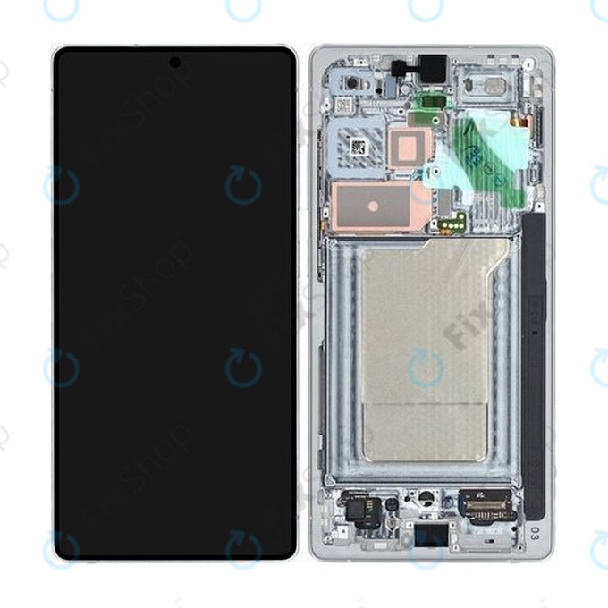 Wyświetlacz OLED do Samsung Galaxy S25 Ultra, Ekran dotykowy z ramką, Titanium Silverblue