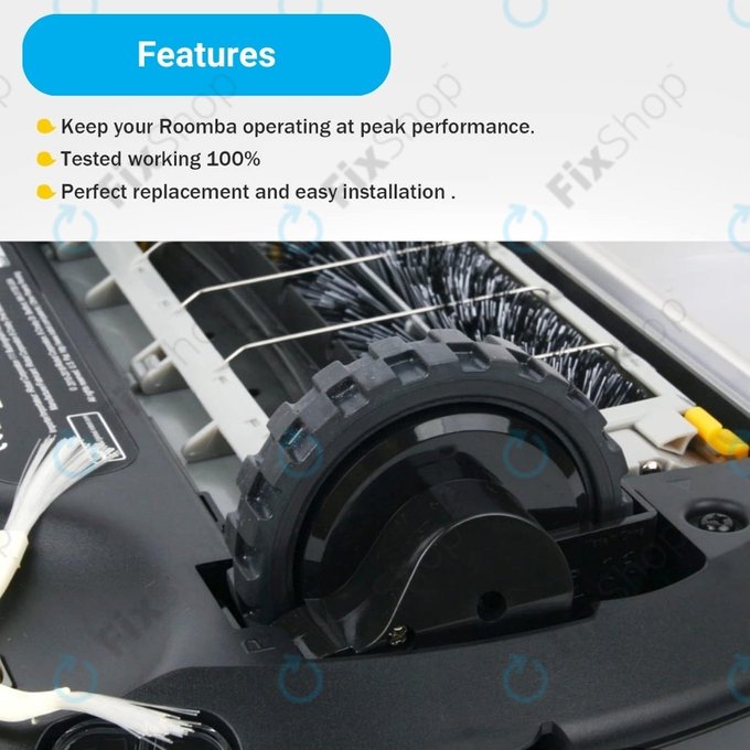 Koło z silnikiem do iRobot Roomba 500, 600, 700, 800, 900-series, Lewy