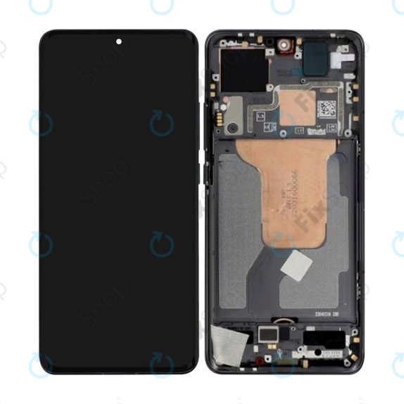 Wyświetlacz OLED do Xiaomi 12 2201123G, 2201123C, Ekran dotykowy z ramką, Czarny, Black