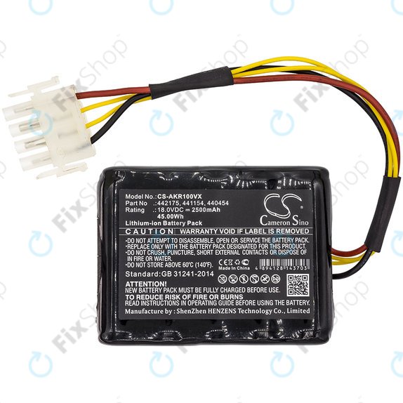 Bateria do Al-Ko Robolinho 100, Al-Ko Robolinho 110, 2500mAh, Li-Ion, 18V, 440454, HQ