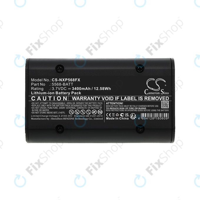 Bateria do Nightstick 5566, 5568, 3400mAh, Li-Ion, 3.7V, 5568-BATT, HQ