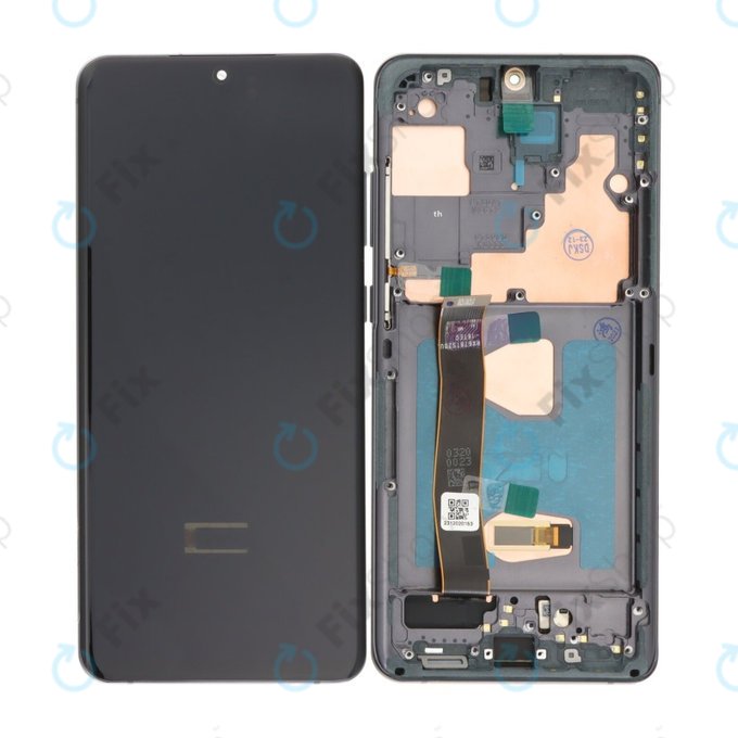 Wyświetlacz OLED do Samsung S20 Ultra G988F, Ekran dotykowy z ramką, Cosmic Black