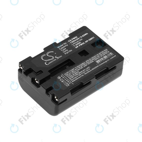Bateria do Sony CCD-TR108, Cyber-shot DSC-S50, 1300mAh, Li-Ion, 7.4V, NP-QM51, HQ