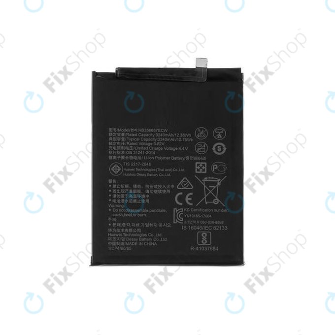 Bateria do Huawei Mate 10 Lite, Honor 7X, Nova 2 Plus, P Smart Plus (Nova 3i), P30 Lite, P30 Lite 2020, HB356687ECW, 3340mAh