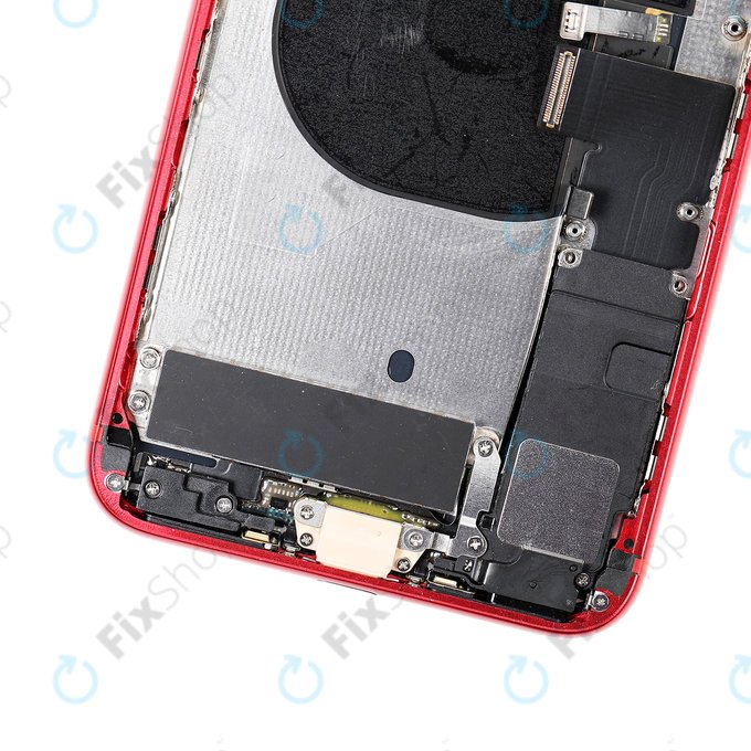 Tylna obudowa z malymi czesciami do iPhone 8 Plus, Czerwony, Red