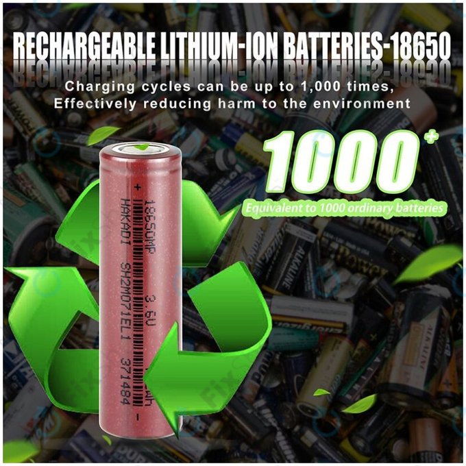 Ogniwo baterii 18650 (Li-Ion, 2000mAh, 3.6V)