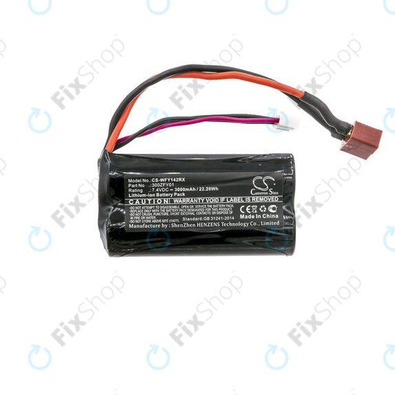 Bateria do WLToys FY01, FY02, FY03, 12423, 12428, 3000mAh, Li-Ion, 7.4V, 300ZFY01, HQ