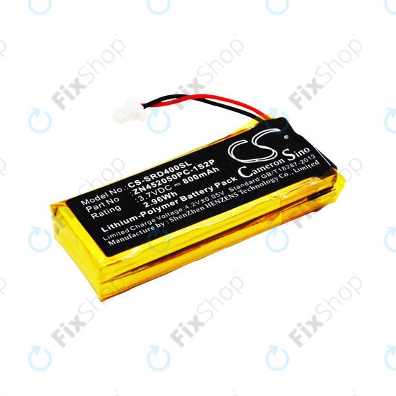 Bateria do Cardo Scala Rider G4, 800mAh, Li-Pol, 3.7V, ZN452050PC-1S2P, HQ