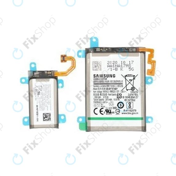 Bateria do Samsung Z Flip 5G F707B, EB-BF707ABY, 3300mAh (2ks), GH82-23867A, Genuine Service Pack