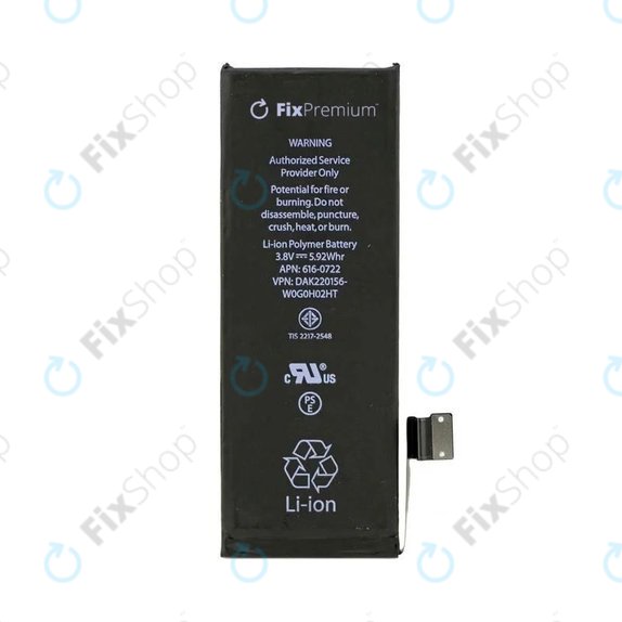 Bateria dla iPhone 5S, 1560mAh, FixPremium