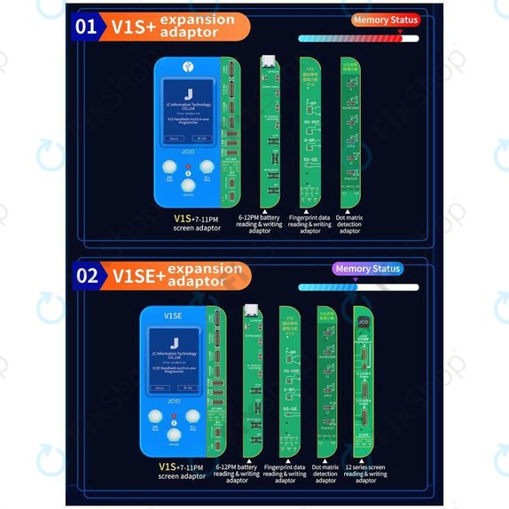 Programator JC V1SE + Płytki LCD, Baterii, Odcisków palców, Face ID, serii 12 (iPhone 7 - 12 Pro Max)