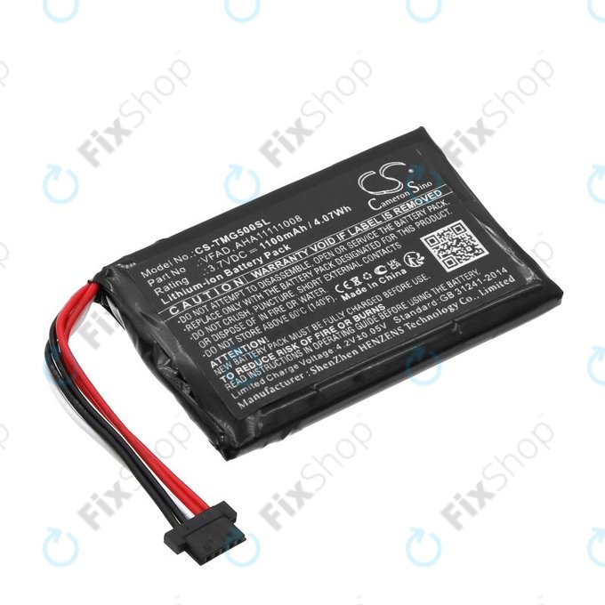 Bateria do TomTom GO 5000, 5100, 6000, 6100, 6200, Pro 5250, 1100mAh, Li-Ion, 3.7V, VFAD, HQ