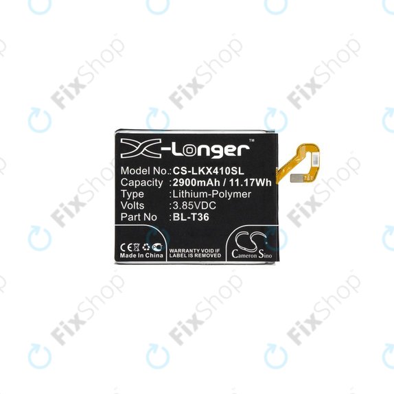 Bateria do LG K10 (2018), K11, K11 Plus, K11 Prime, K30, Harmony 2, BL-T36, EAC63638201, 2900mAh, HQ