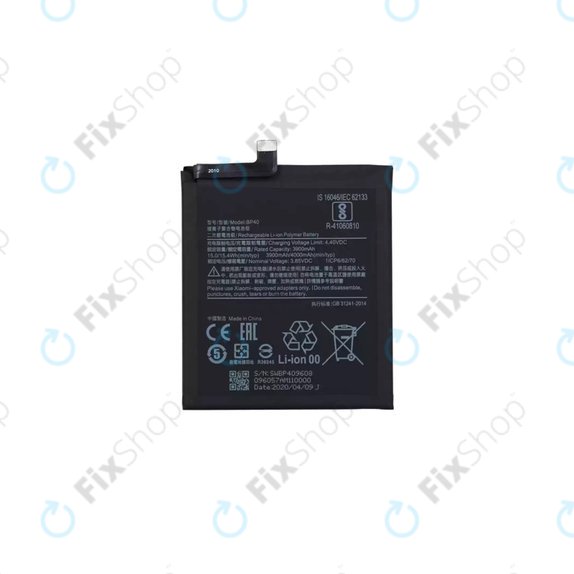 Bateria do Xiaomi Mi 9T Pro, BP40, 4000mAh