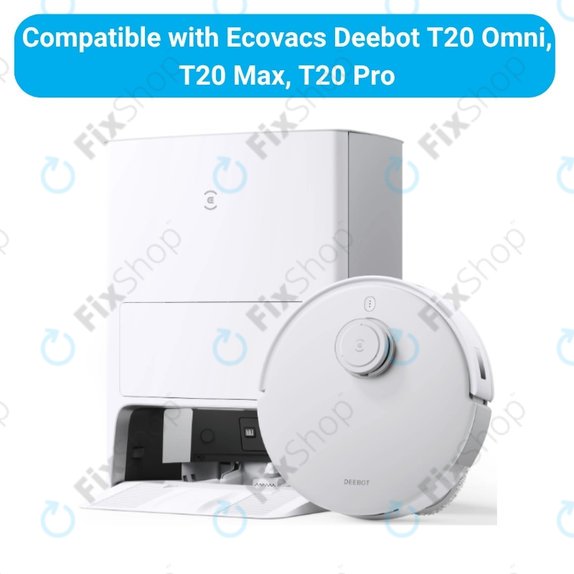 Zestaw części zamiennych do Ecovacs T20, T20 Max, T20 Pro (2x Główna szczotka, 4x Filtr, 4x Szczotka boczna – biała, 8x Ściereczka mopująca, 4x Worek na kurz)