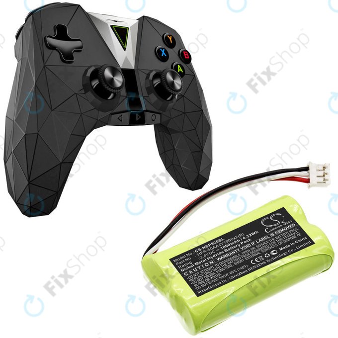 Bateria do Nvidia P2920, Nvidia Shield Game Controller, 1800mAh, Ni-MH, 2.4V, HFR-50AAJY1900x2(B), HQ